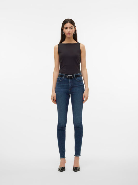 VMSOPHIA Jeans - Dark Blue Denim